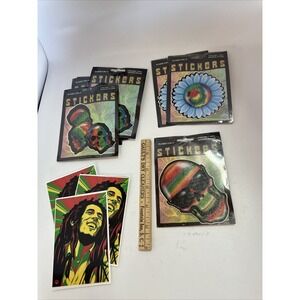 Vintage Vinyl Classi-cal & Bob Marley  Sticker Lot -10 Pieces-Free Shipping (20)